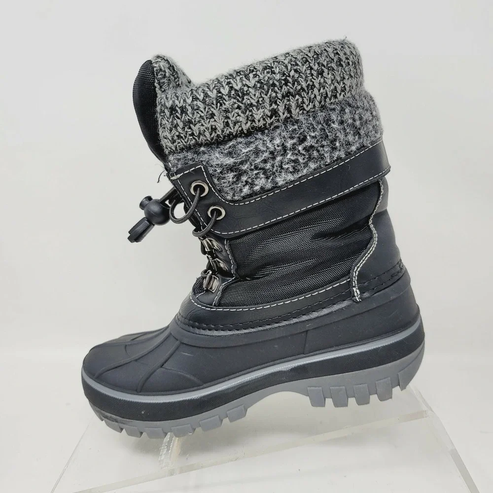 Dream Pairs Girls Boots Sz 13 M Kmonte-1 Winter Black